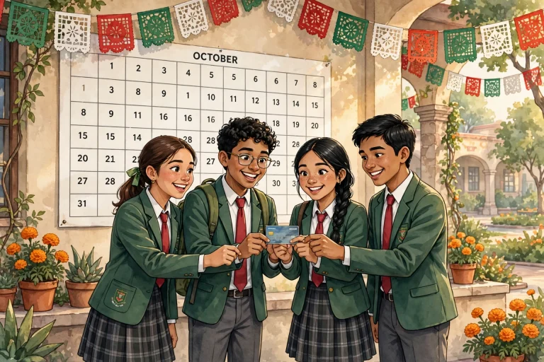 Estudiantes consultando el calendario de pagos de la Beca Benito Juárez octubre 2026